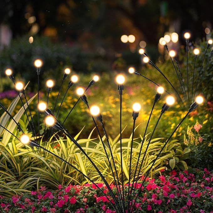 Solar Firefly Garden Lights, 75cm