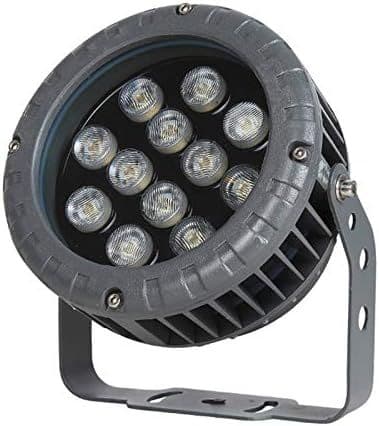 12W RGB LED floodlight on adjustable bracket, on white background
